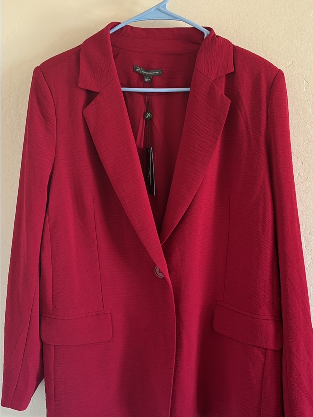 Womens fushcia Single-Button Blazer